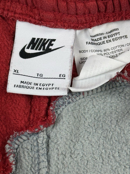 Nike Club Grey/Red Cotton Blend Galaxy Logo Sweat Shorts XL