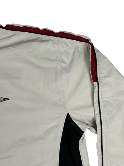 Umbro Retro Grey Y2K Lined Zip Track Jacket XL