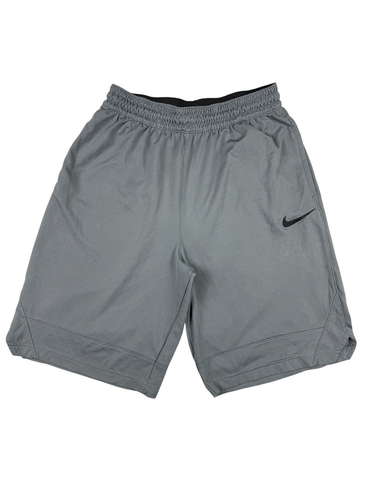 Nike Dri-FIT Grey Polyester Basketball Sport Active Shorts Medium
