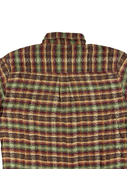 The Territory Ahead Vintage Multi Plaid Striped Cotton Shirt Medium