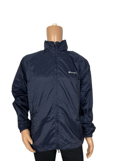 Champion Blue Zip Lined Jacket Large