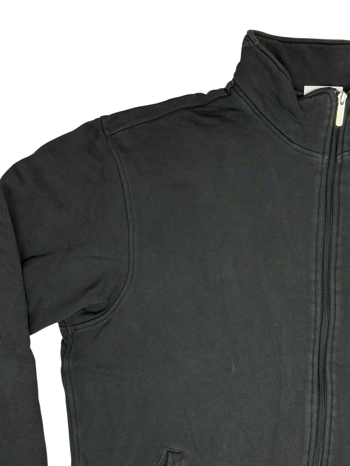 Reebok Black Retro Zip Cotton Fleece Lined Jacket XL