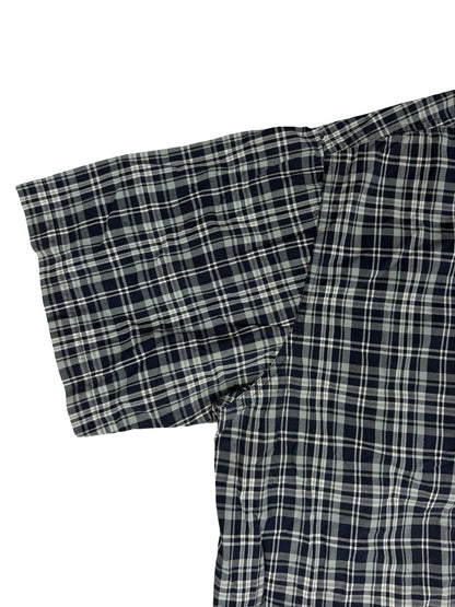 Carhartt Essential Blue Plaid Short Sleeve Button Cotton Shirt 2XL