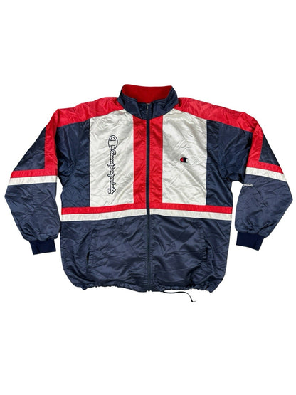 Champion Vintage Japanese Multi Colour Zip Track Jacket XL