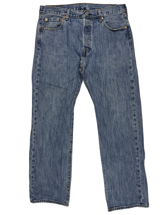 Levi's 501 Blue  Straight Leg Denim Jeans 34W 30L