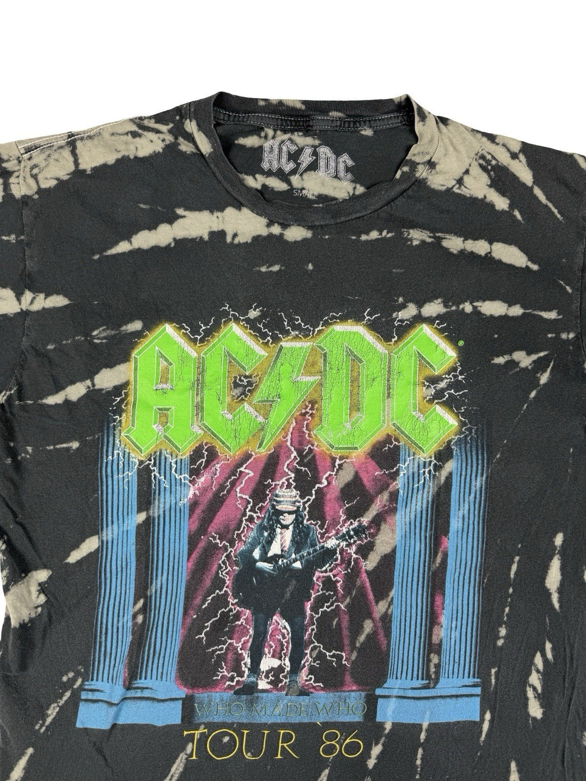 AC/DC Grey Acid Who Made Who 86 Tour Top Small