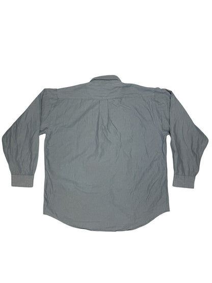 Tommy Hilfiger Retro Blue Collared Shirt Large