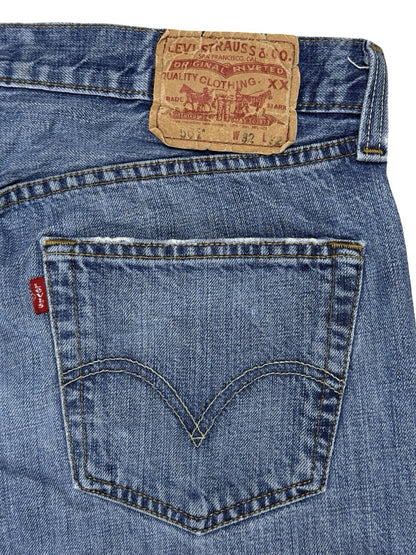 Levi's 501 Original Blue Straight Leg Denim Jeans 32W 32L