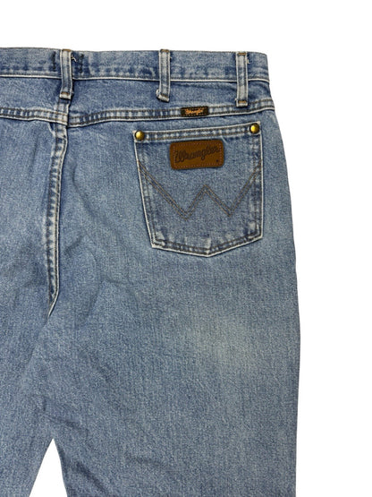 Wrangler 36MWZ Slim Fit Blue Denim Jeans 38W 30L