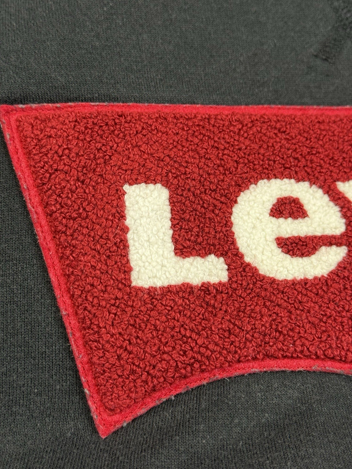 Levi's Black Batwing Patch Jumper Large
