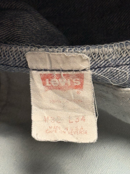 Levi's Blue Vintage 90's Straight Leg Denim Jeans 32W 34L Made in USA