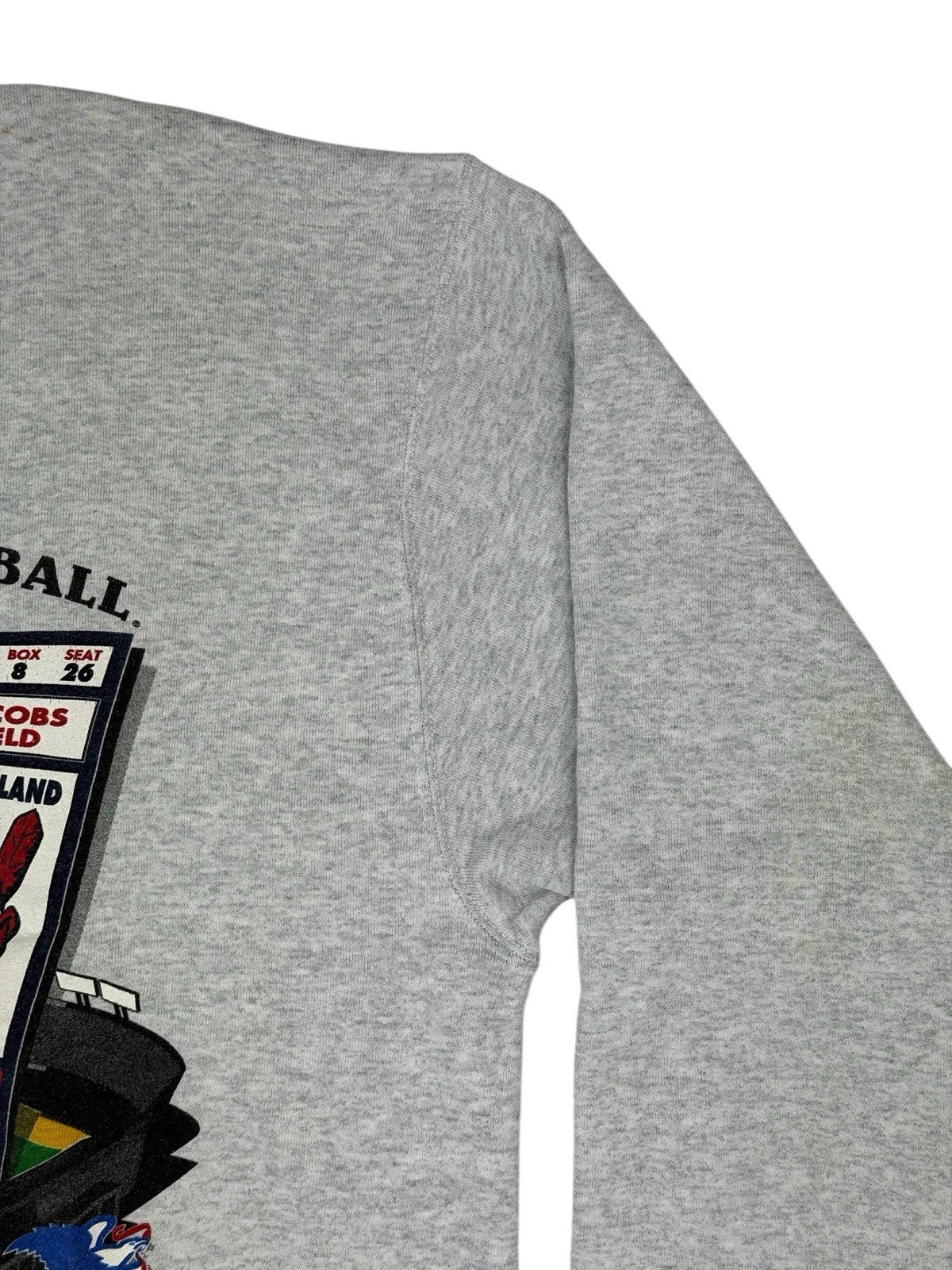 MLB Grey World Series 1995 Atlanta Braves Cleveland Indians Jumper XL