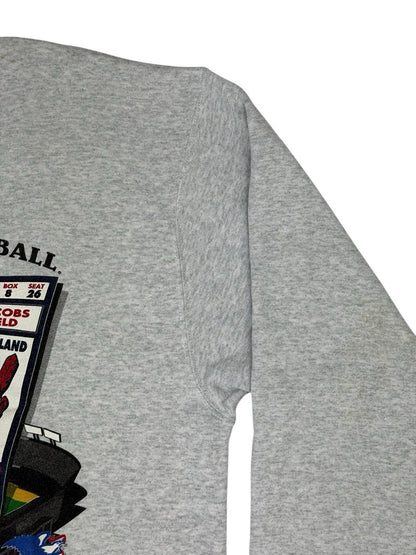 MLB Grey World Series 1995 Atlanta Braves Cleveland Indians Jumper XL