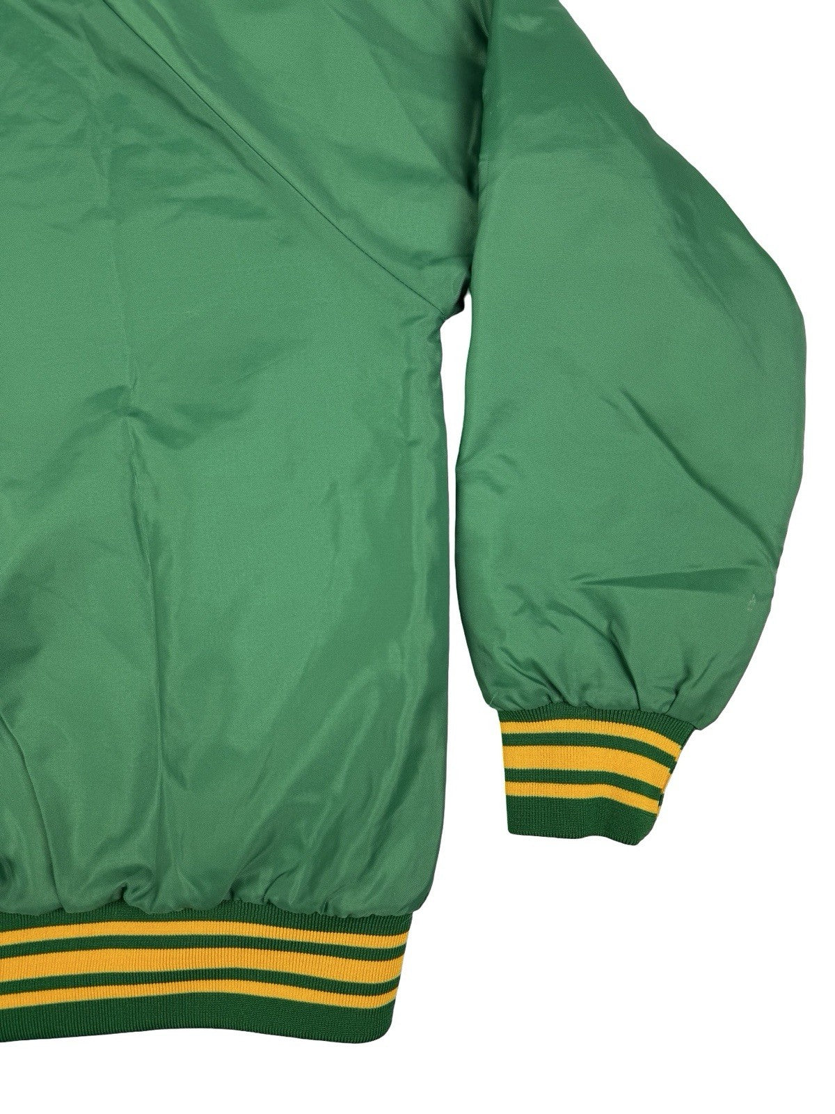 Vintage Green Insulated MVP American Football Letterman Jacket Medium