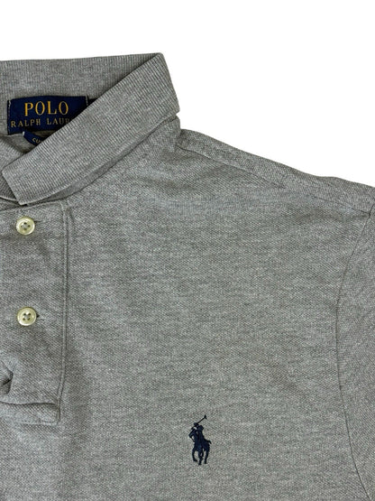 Polo Ralph Lauren Grey Custom Fit Polo Top Small