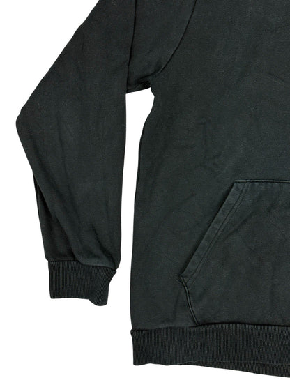 Puma Black Printed Logo Hoodie Medium