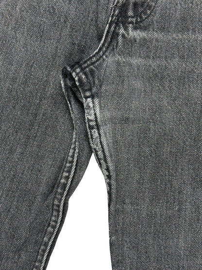 Levi's 501 Vintage Faded Black Straight Leg Denim Jeans 28W 32L