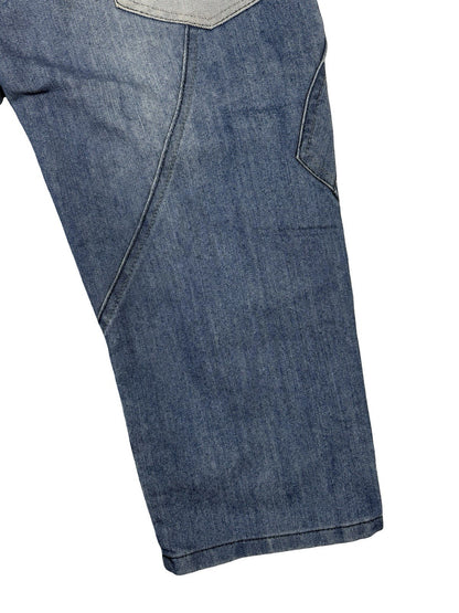 Airwalk Blue Denim Long Cargo Shorts Small 30W