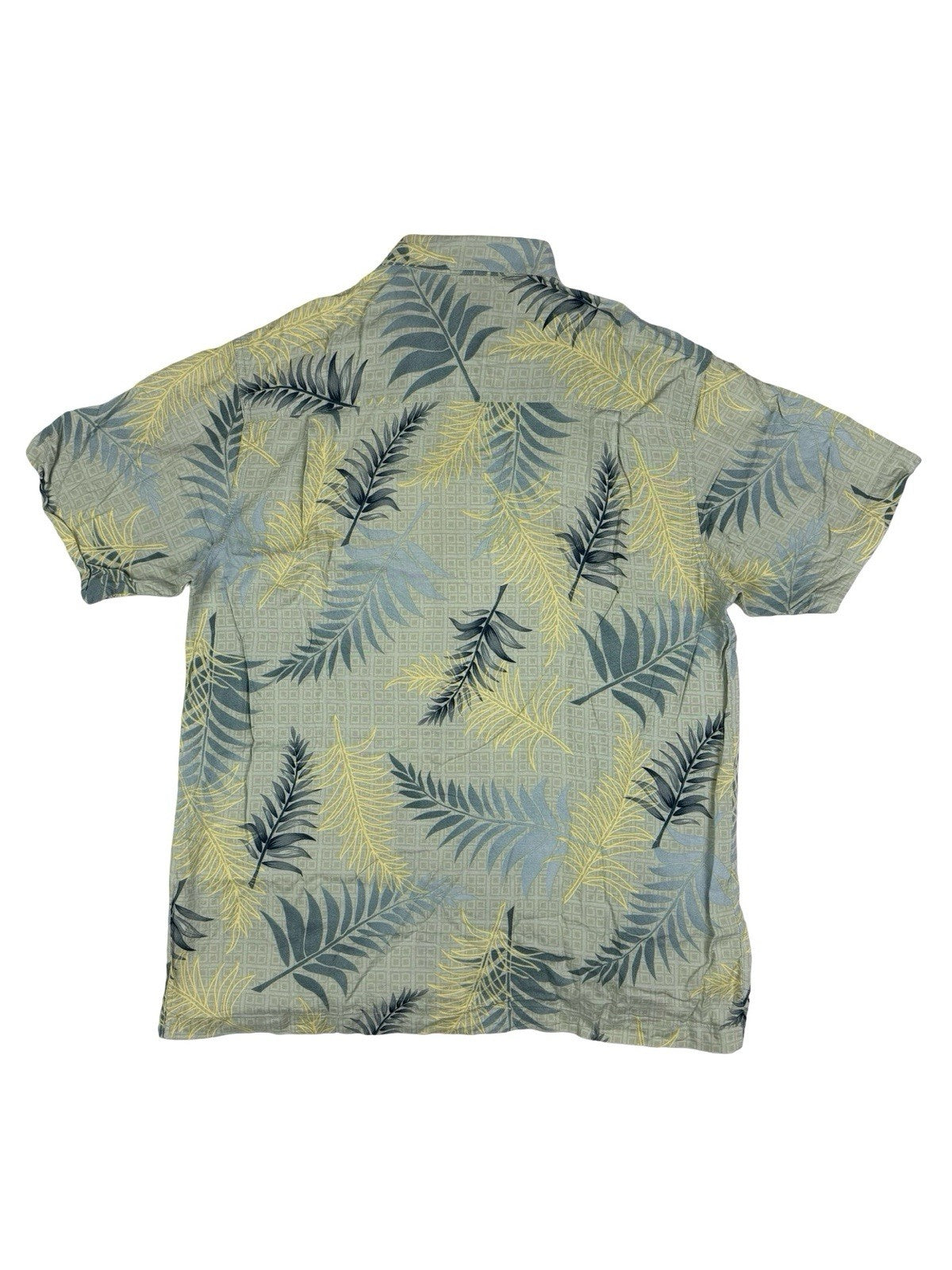 Ron Chereskin Vintage Green Hawaiian Floral Shirt Medium