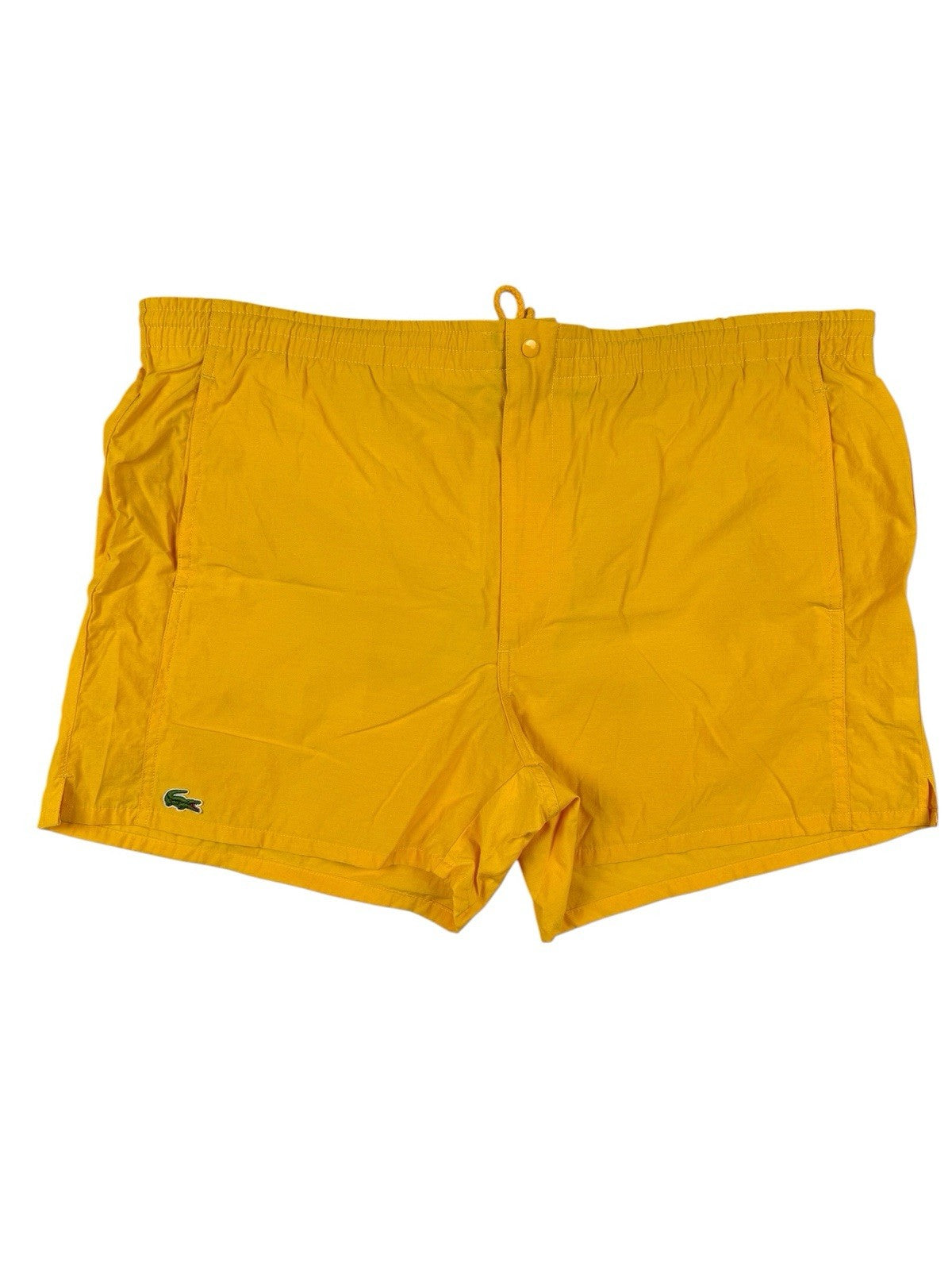 Vintage IZOD Lacoste Yellow Sport Swim Short Trunks Large