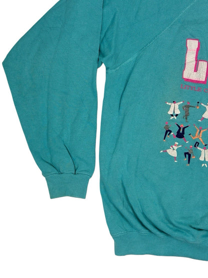 Vintage Blue Mary Hospital Printed LCMH Jumper XL