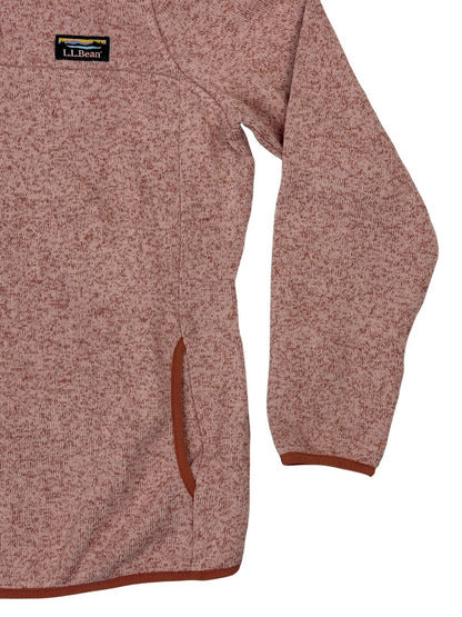 LL Bean Pink Sweater Fleece Pullover Jumper Small