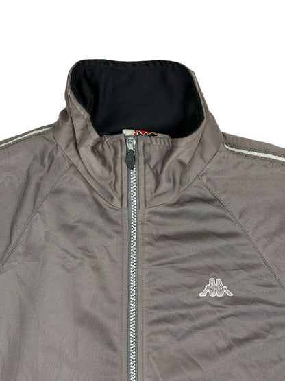 Kappa Retro Grey Zip Track Jacket Medium