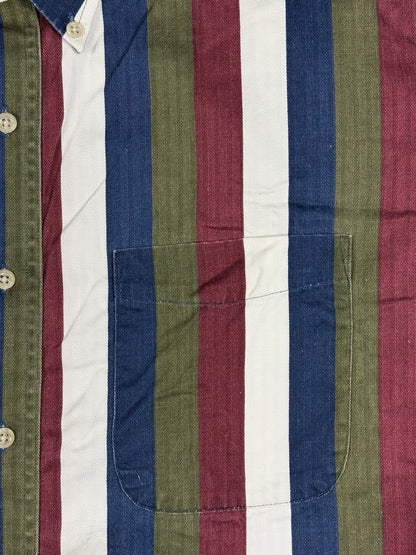 Hunt Club Retro Multi Striped Cotton Shirt Large