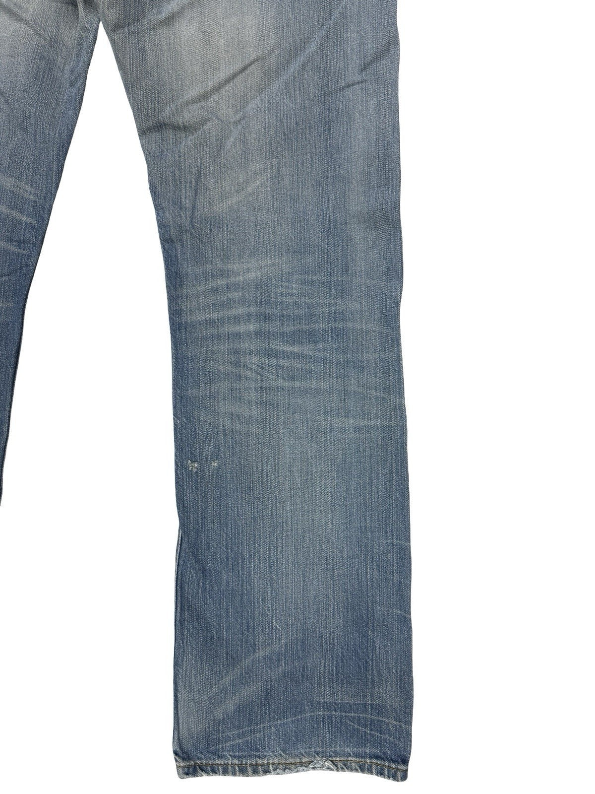 Levi's 501 Original Blue Straight Leg Button Fly Denim Jeans 36W 32L