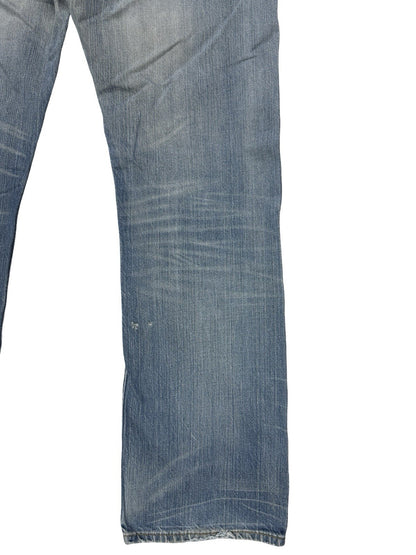 Levi's 501 Original Blue Straight Leg Button Fly Denim Jeans 36W 32L