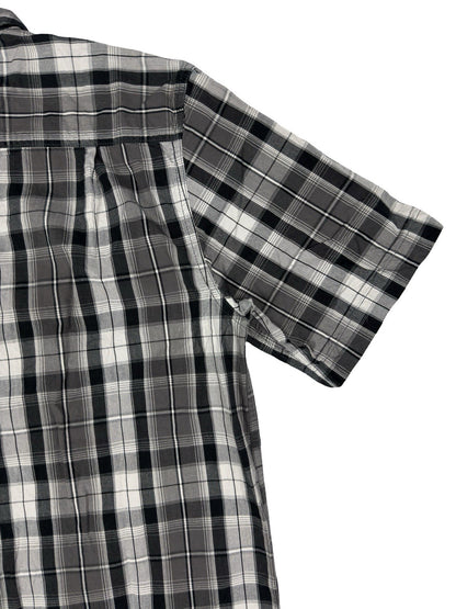 Carhartt Essential Relaxed Fit Grey Plaid Short Sleeve Shirt Medium