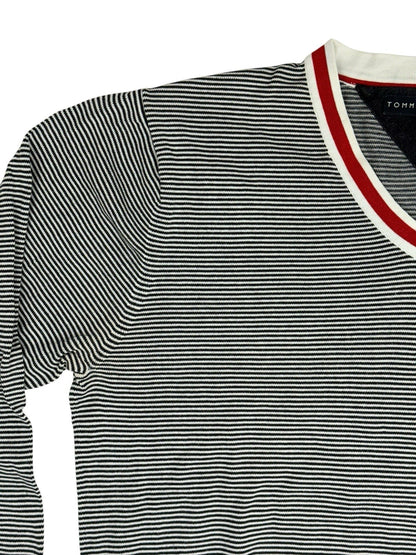Tommy Hilfiger Retro Blue Striped Jumper XL