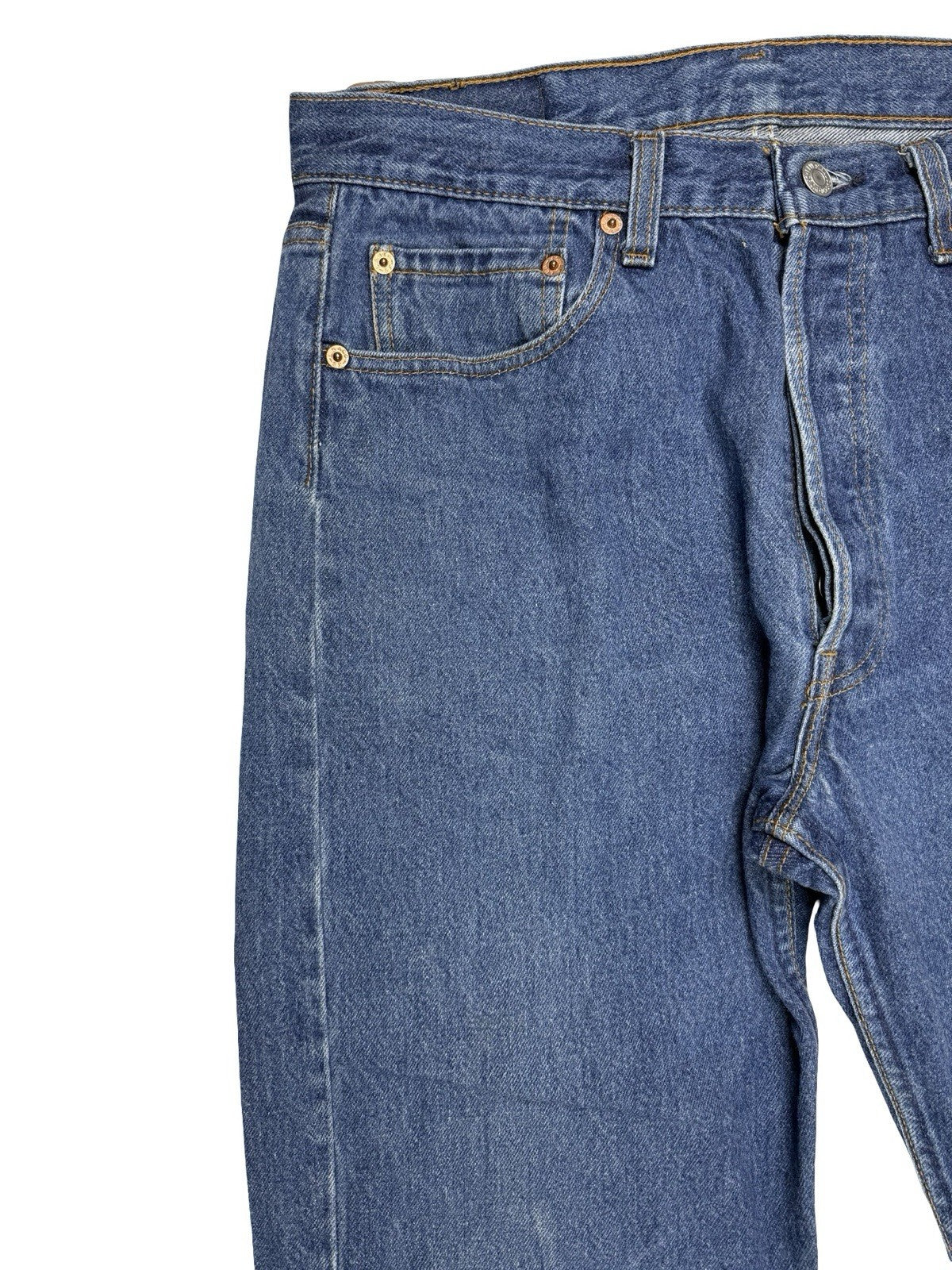 Levi's 501 Vintage 90's Blue Denim Jeans 34W 34L Made in USA