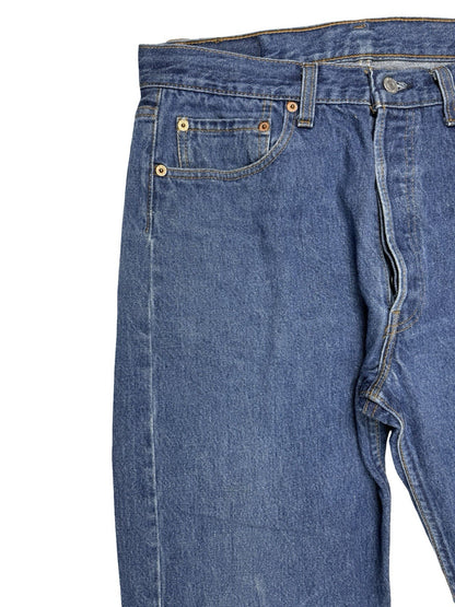 Levi's 501 Vintage 90's Blue Denim Jeans 34W 34L Made in USA