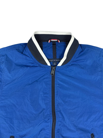 Tommy Hilfiger Blue Zip Bomber Track Jacket Small