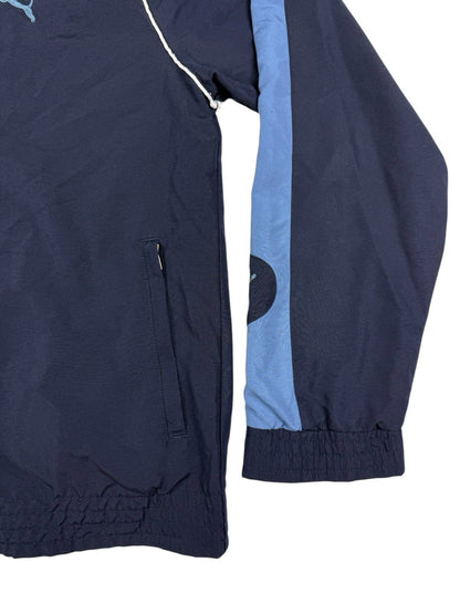 Puma Blue Retro Mesh Lined Y2K Zip Track Jacket Large
