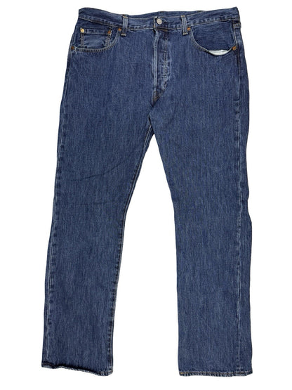Levi's 501 Blue Straight Leg Denim Jeans 38W 32L