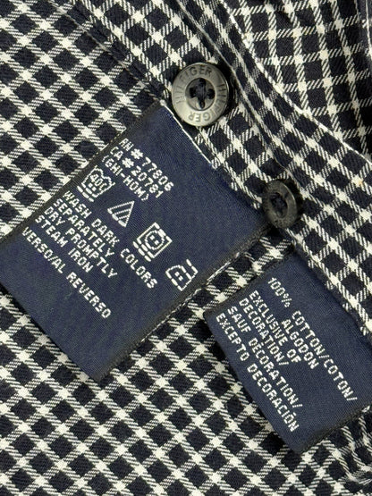 Tommy Hilfiger Black Check Collared Shirt 2XL