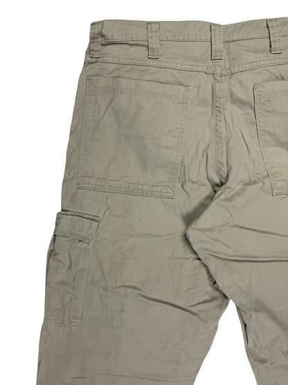 Wrangler Beige Legacy Cargo Twill Chino Trousers Relaxed Fit 36W 32L