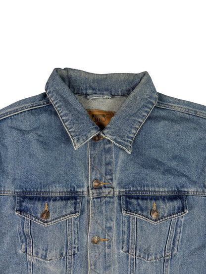 Route 66 Retro Blue Denim Jacket Medium