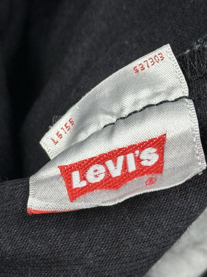 Levi's 501 Black Denim Straight Leg Jeans 34W 36L
