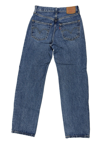 Levi's 501 Women's Blue Denim Straight Fit Jeans 24W 30L