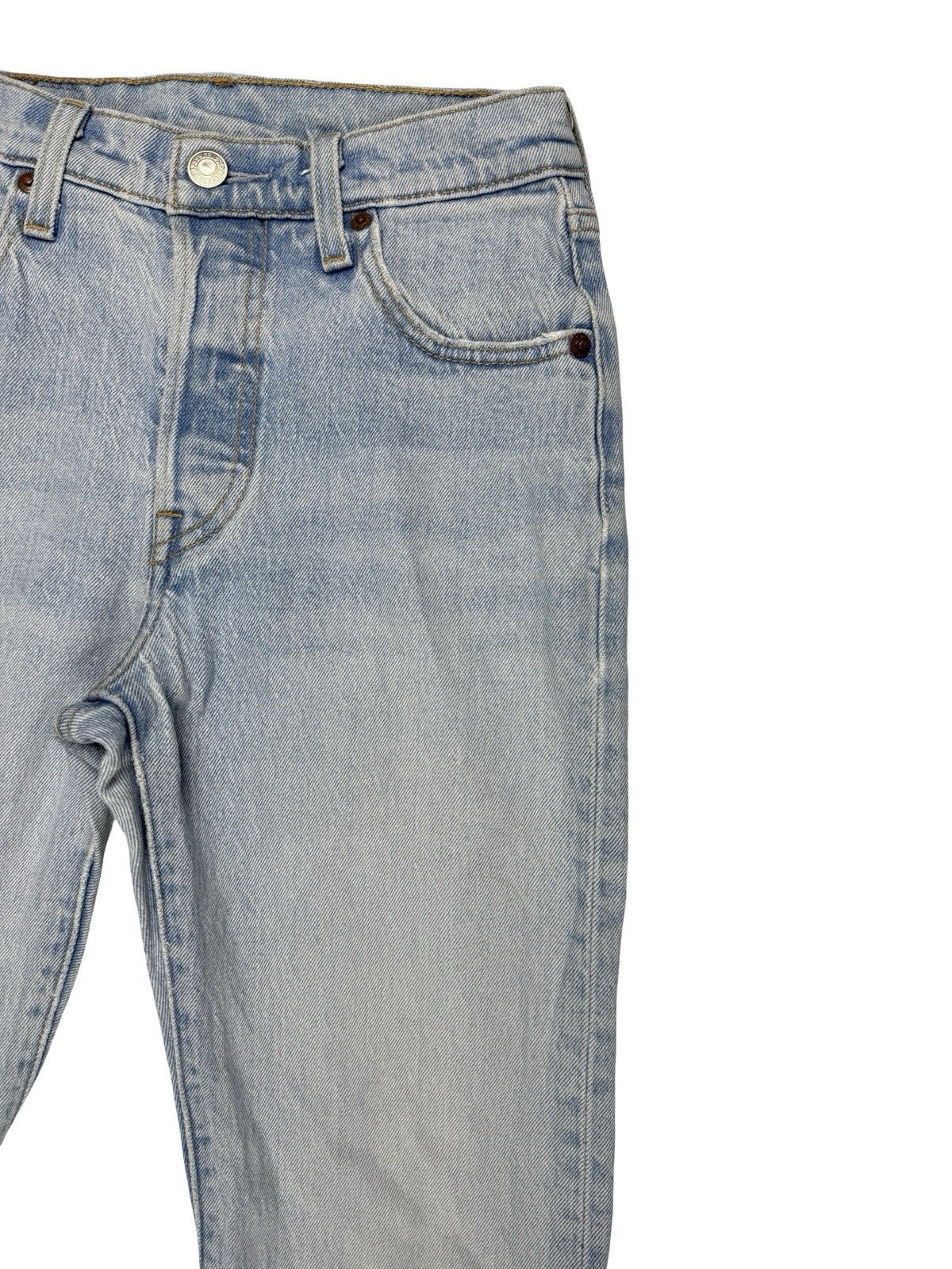 Levi's 501 Light Blue Straight Leg Denim Jeans 23W 32L