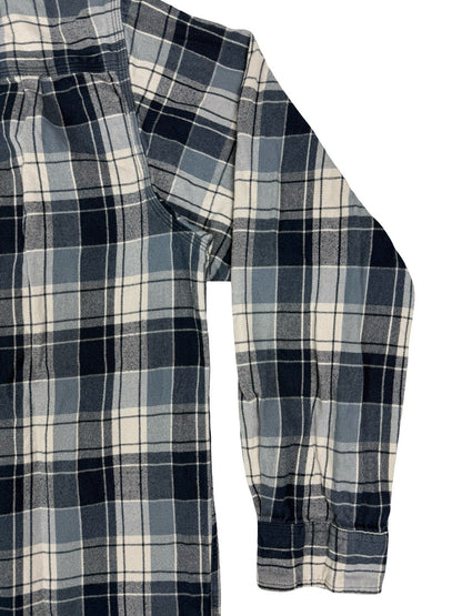 Carhartt Blue Trumbull Relaxed Fit Cotton Plaid Flannel Shirt XL