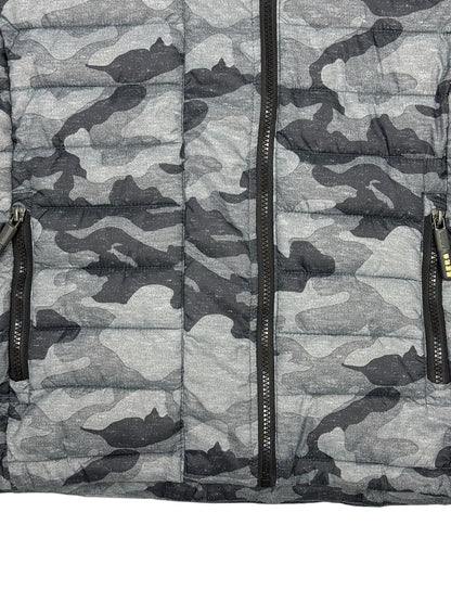 Superdry Grey Camo Fuji Puffer Jacket Medium
