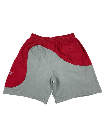 Nike Club Grey/Red Cotton Blend Galaxy Logo Sweat Shorts XL