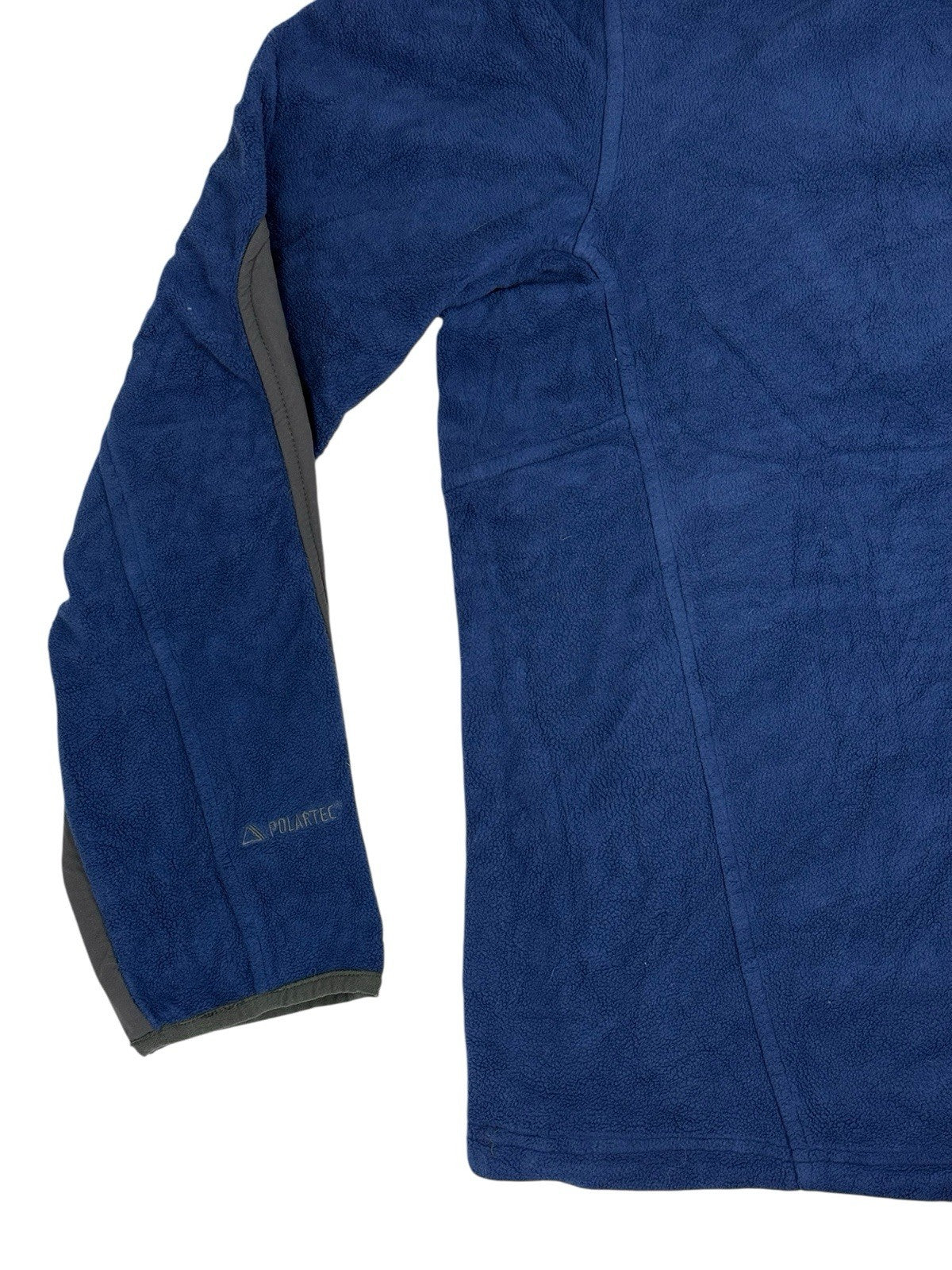 LL Bean Blue Polartec Fleece Zip Jacket Medium