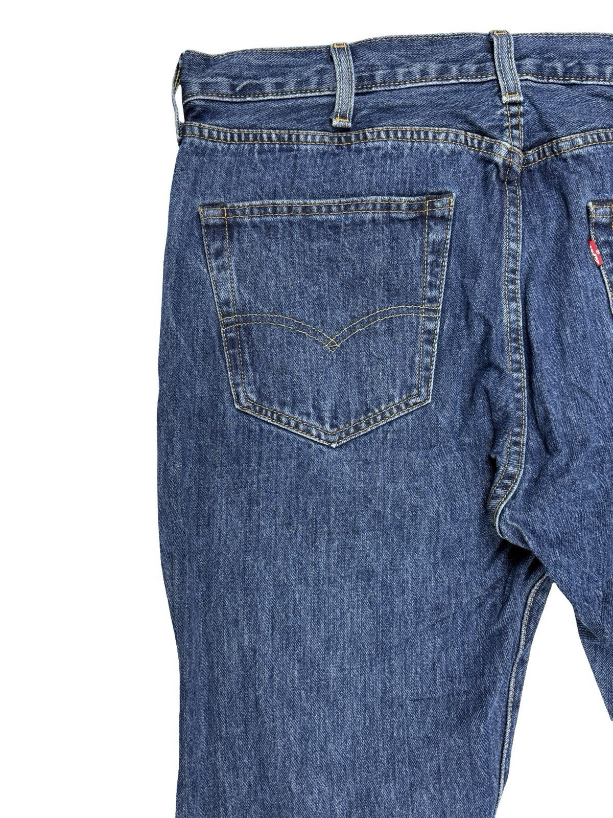 Levi's 501 Blue Straight Leg Denim Jeans 38W 32L