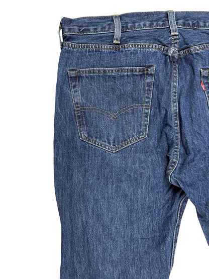 Levi's 501 Blue Straight Leg Denim Jeans 38W 32L
