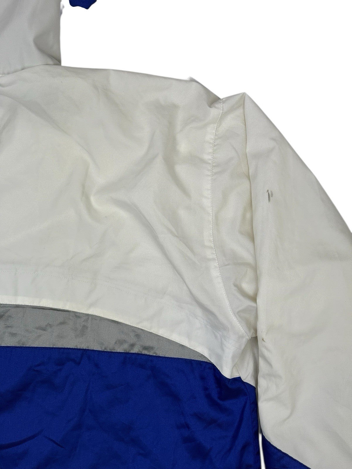 New Balance Retro White Zip Hoodie Track Jacket Large